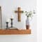 Brown Wood Industrial Cross Wall Decor, 20" x 12" x 2"